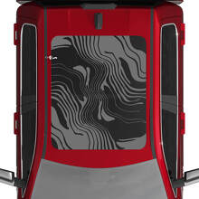 Topographic Map Moonroof Vinyl Decals for Dodge RAM 1500 Tungsten_2