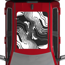 Topographic Map Vinyl Decals Stickers Graphics for Dodge RAM 1500 TUNGSTEN Panoramic Moonroof
 3