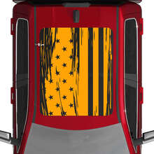 USA American Flag Distressed Roof Vinyl Decals Stickers Graphics 2 for Dodge RAM 1500 TUNGSTEN 2