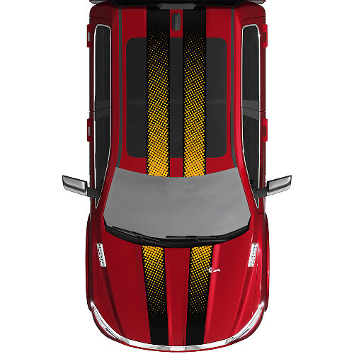 Dual Stripes Vinyl Decals Stickers Graphics for Dodge RAM 1500 TUNGSTEN
