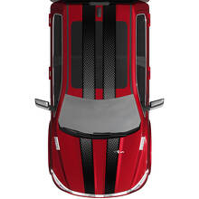 Dual Stripes Vinyl Decals Stickers Graphics for Dodge RAM 1500 TUNGSTEN
 3