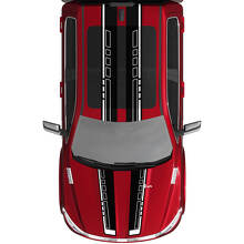 Dual Stripes Rally Vinyl Decals Stickers Graphics for Dodge RAM 1500 TUNGSTEN
 2