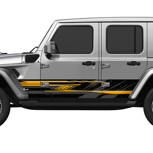 Camo Splash Wrap Side Doors Vinyl decal sticker fit Jeep Wrangler 5
 1