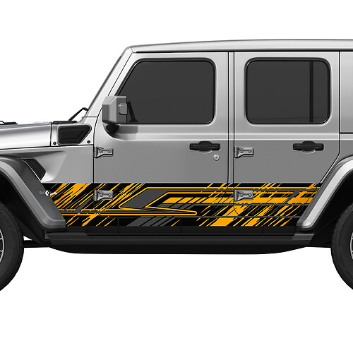 Camo Lines Splash Wrap Side Doors Vinyl decal sticker fit Jeep Wrangler 2
 1