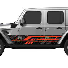 Camo Lines Splash Wrap Side Doors Vinyl decal sticker fit Jeep Wrangler 2
 2
