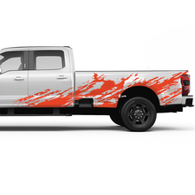 Ford F150 F250 F350 Splash Grunge Decal Kit - Bedside Vinyl Sticker Set Side Graphics
 3