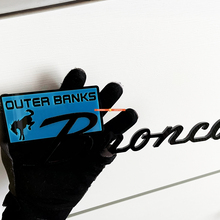 Bronco Outer Banks Fender Badges Tailgate Emblem 3D Badge Blue vs Black
 2