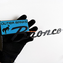 Bronco Outer Banks Fender Badges Tailgate Emblem 3D Badge Blue vs Black
 5