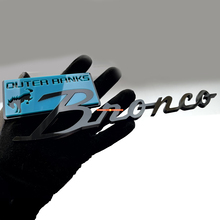 Bronco Outer Banks Fender Badges Tailgate Emblem 3D Badge Blue vs Black
 6