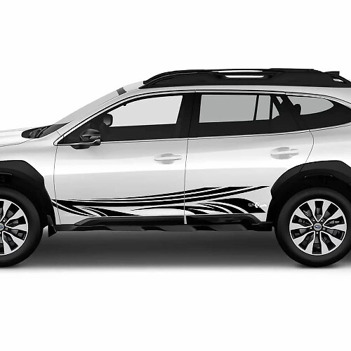 Tribal Style Door Side Stripes Vinyl Decal Kit for Subaru Outback 