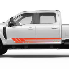 Musclecar truck F250 F350 Rocker Panel Side Stripes Vinyl Sticker Graphics
 3