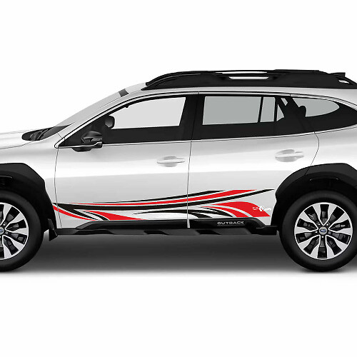 Tribal Style Doors Stripes Vinyl Decal Kit for Subaru Outback 