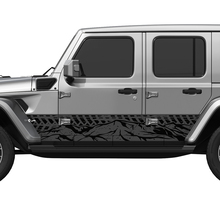 US Patriotic Distressed Flag Splash Wrap Side Doors Vinyl decal sticker fit Jeep Wrangler
 2