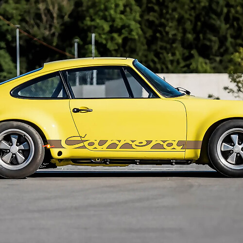 Porsche 911 Carrera Stripes Side Decal Sticker Outline colors
