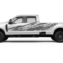 Ford F150 F250 F350 Splash Grunge Skin Style Decal Kit - Bedside Vinyl Sticker Set Side Graphics
 2