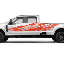 Ford F150 F250 F350 Splash Grunge Skin Style Decal Kit - Bedside Vinyl Sticker Set Side Graphics
 3