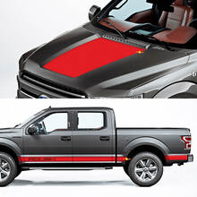 Side Rocker Panel and Hood Decal Graphic fit to Ford F150 Raptor Roush Package
 2