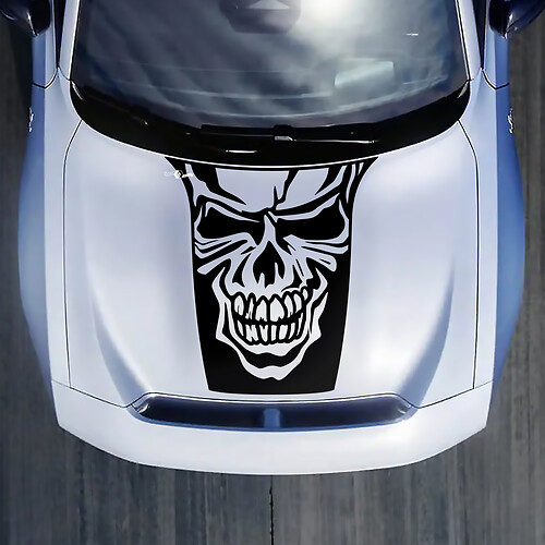 Hood Skull Decal Sticker for Dodge Charger Electric
