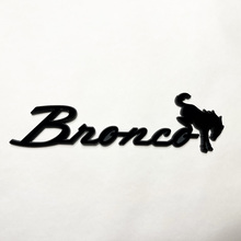 Bronco Fender Badges Tailgate Emblem 3D Badge Grey vs Black
 3