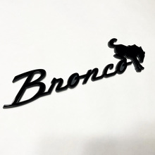 Bronco Fender Badges Tailgate Emblem 3D Badge Grey vs Black
 5