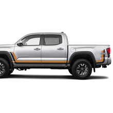 TRD 4WD Rear Frond Side Retro Heritage Stripes Vinyl Decal Sticker for Toyota Tacoma
 2