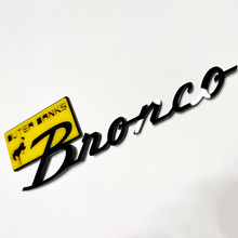 Bronco Outer Banks Fender Badges Tailgate Emblem 3D Badge Yellow vs Black
 5