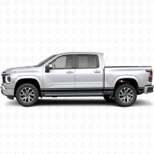 Slim Accent Door & Bedside Vinyl Stripes for Chevrolet Silverado 1500 Next Generation 2027