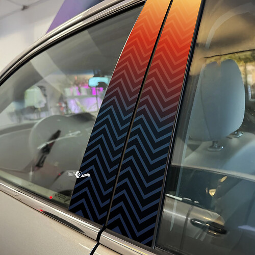 Pillar Doors Car Decal Vinyl Sticker Wrap
