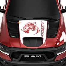 T-Rex Style Hood Vinyl Decal for Dodge Ram 1500 TRX Truck _2