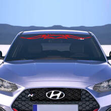 Brand Lettering Abstract Windscreen Decal Sticker for Hyundai Veloster 3