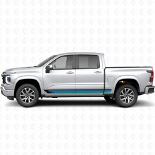 Vintage Band Door & Rocker Panel Vinyl Stripes for Chevrolet Silverado 1500 Next Generation 2027_2