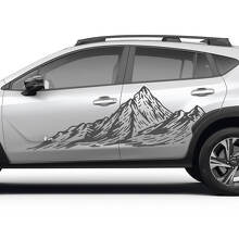 Side Doors Landscape Mountains Vinyl Decal - Graphic Sticker universal fit Suba
 3