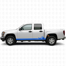 Mountain Range Door & Rocker Panel Vinyl Stripes for Chevrolet Colorado 1st Gen 2004-2012_5