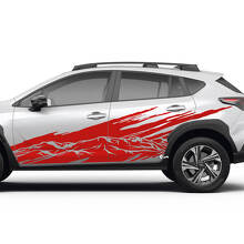 Side Doors Landscape Mountains Splash Vinyl Decal - Graphic Sticker universal fit Suba
 2