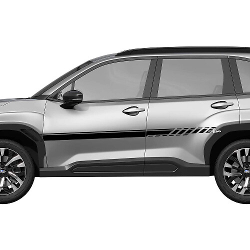 Side Doors Stripes Vinyl Decal - Graphic Sticker universal fit Suba Forester
