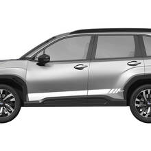 Decorated Strobe Door Stripes Vinyl Decal Kit for Subaru Forester _2