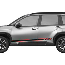 Side Doors Rocker Panel Racing Stripes Vinyl Decal - Graphic Sticker universal fit Suba
 2