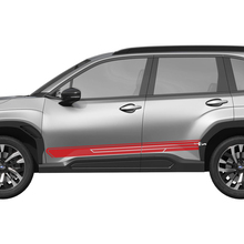 Side Doors Rocker Panel Racing Stripes Vinyl Decal - Graphic Sticker universal fit Suba 2
 2