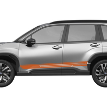 Side Doors Rocker Panel Racing Stripes Vinyl Decal - Graphic Sticker universal fit Suba 2
 3