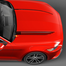 Hood Cowl Spear Stripes USA US Flag for Ford Mustang
 2