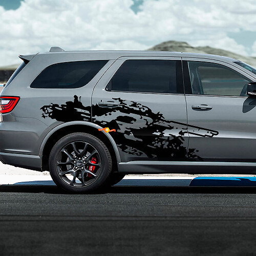 DODGE Durango RT Destroyed splash decal vinyl stickers
