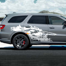 R/T Mud Splash Side Vinyl Decal Kit for Dodge Durango_3