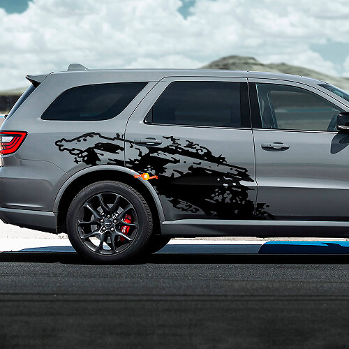 DODGE Durango RT Destroyed splash decal vinyl stickers
