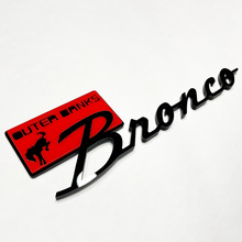 Bronco Outer Banks Fender Badges Tailgate Emblem 3D Badge Red vs Black
 5