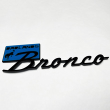 Bronco Badlands Fender Badges Tailgate Emblem 3D Badge Black vs Blue
 4