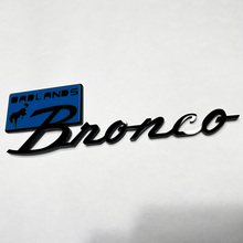 Bronco Badlands Fender Badges Tailgate Emblem 3D Badge Black vs Blue
 5