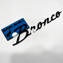 Bronco Badlands Fender Badges Tailgate Emblem 3D Badge Black vs Blue
 7