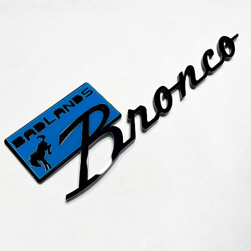 Fender Badges Tailgate Emblem 3D Badge for Bronco Badlands