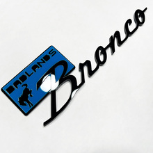 Bronco Badlands Fender Badges Tailgate Emblem 3D Badge Black vs Blue 1
 3