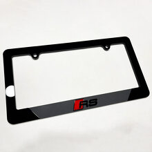RS Vehicle License Plate Covers Frames Decor for Audi RS
 4